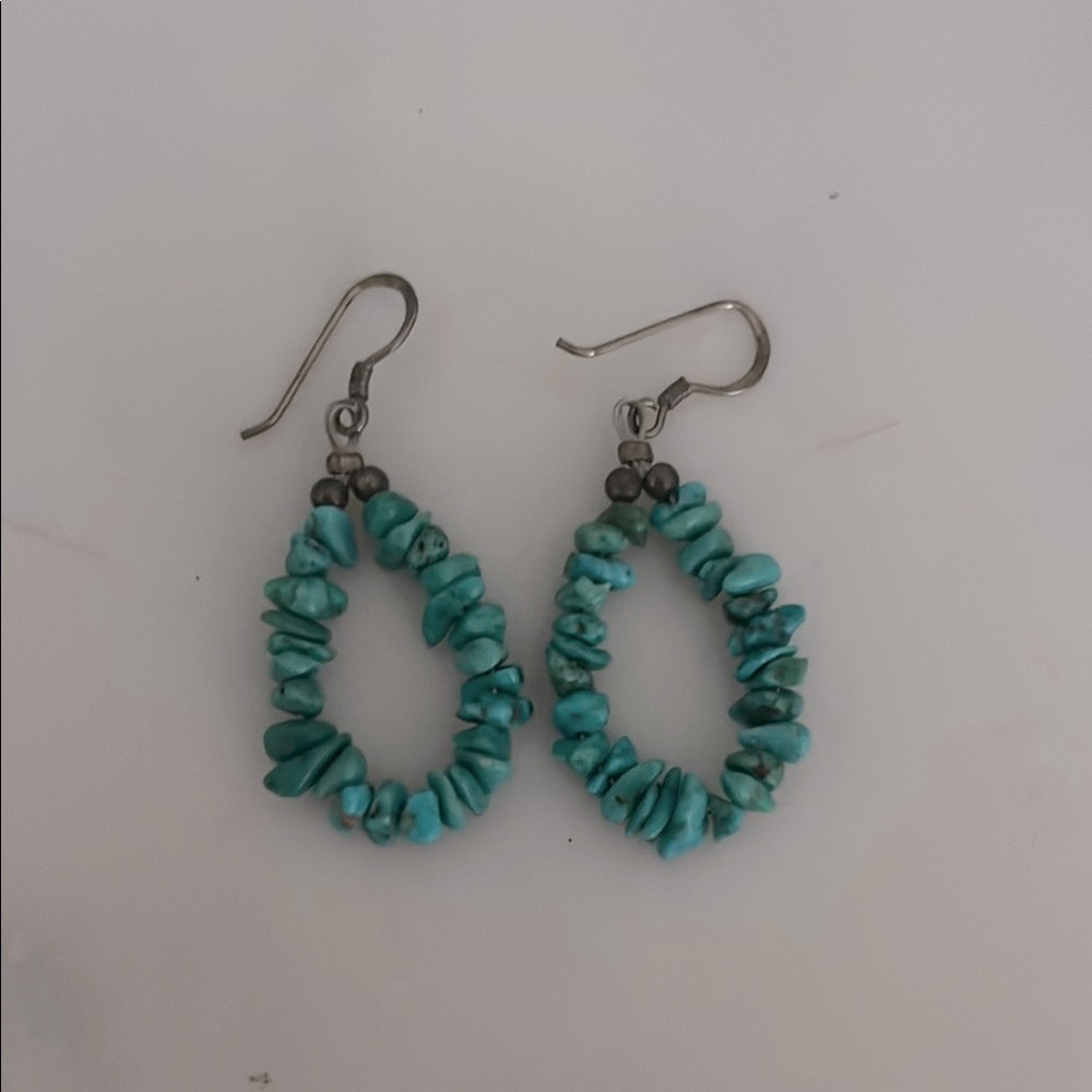 Turquoise Beaded Earrings